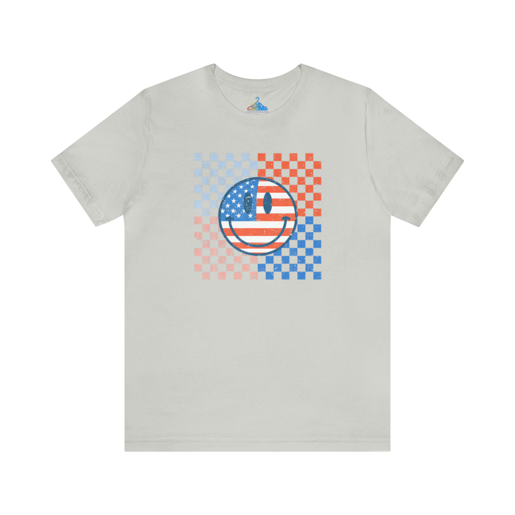 Smiley American Flag T-Shirt - Eventclothing.com