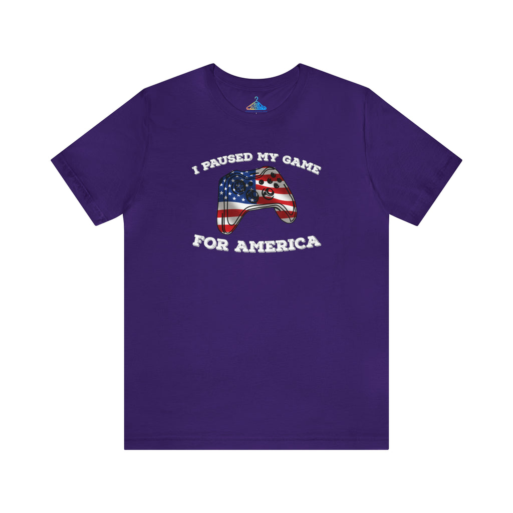 I Paused My Game for America T-Shirt - Eventclothing.com