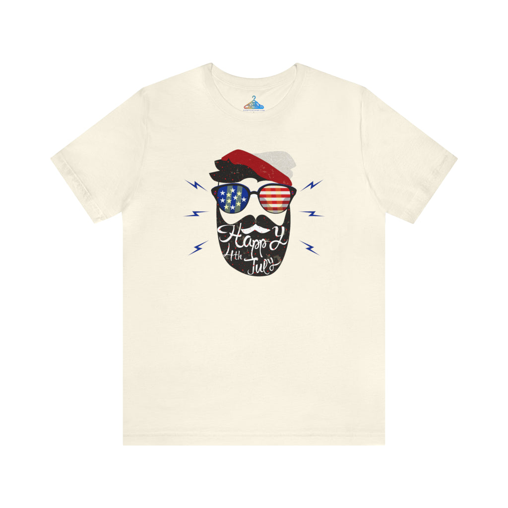 Happy Fourth of July Bearded Man T-Shirt - Eventclothing.com