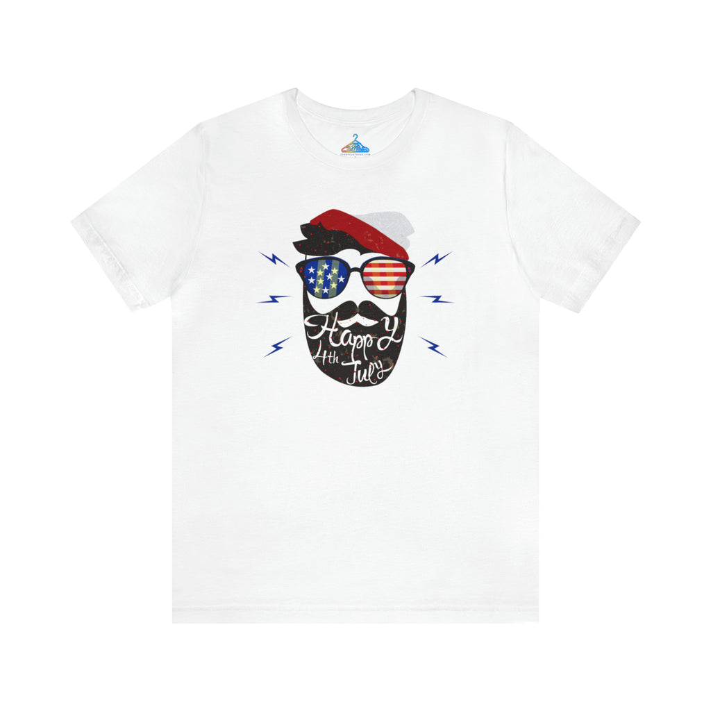 Happy Fourth of July Bearded Man T-Shirt - Eventclothing.com