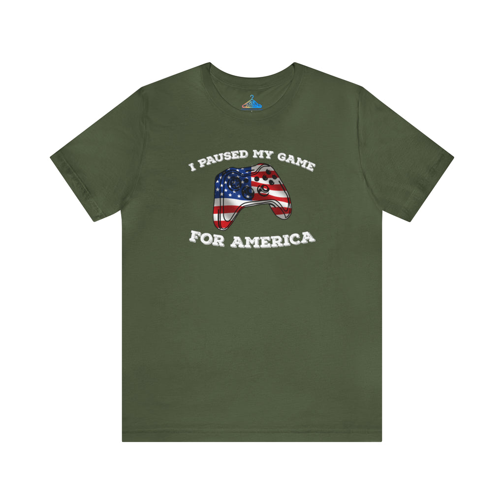 I Paused My Game for America T-Shirt - Eventclothing.com