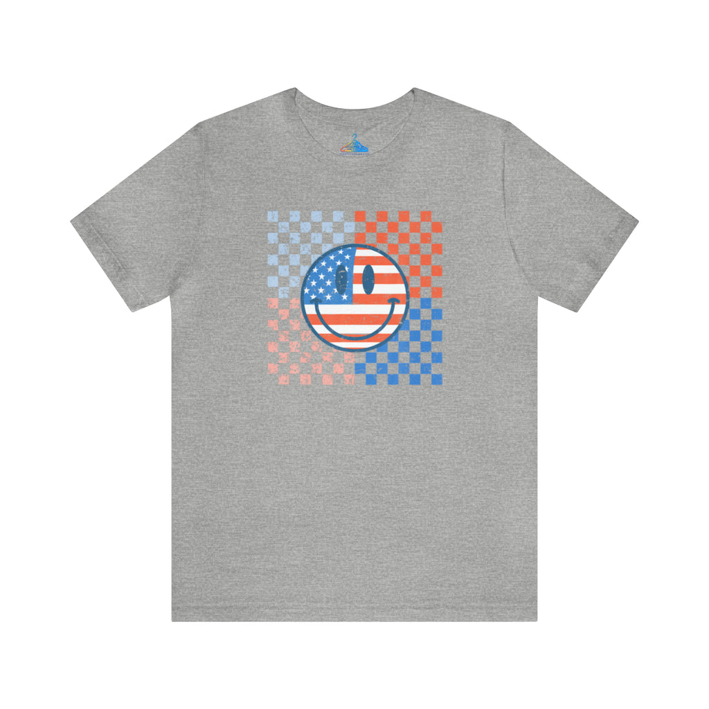 Smiley American Flag T-Shirt - Eventclothing.com