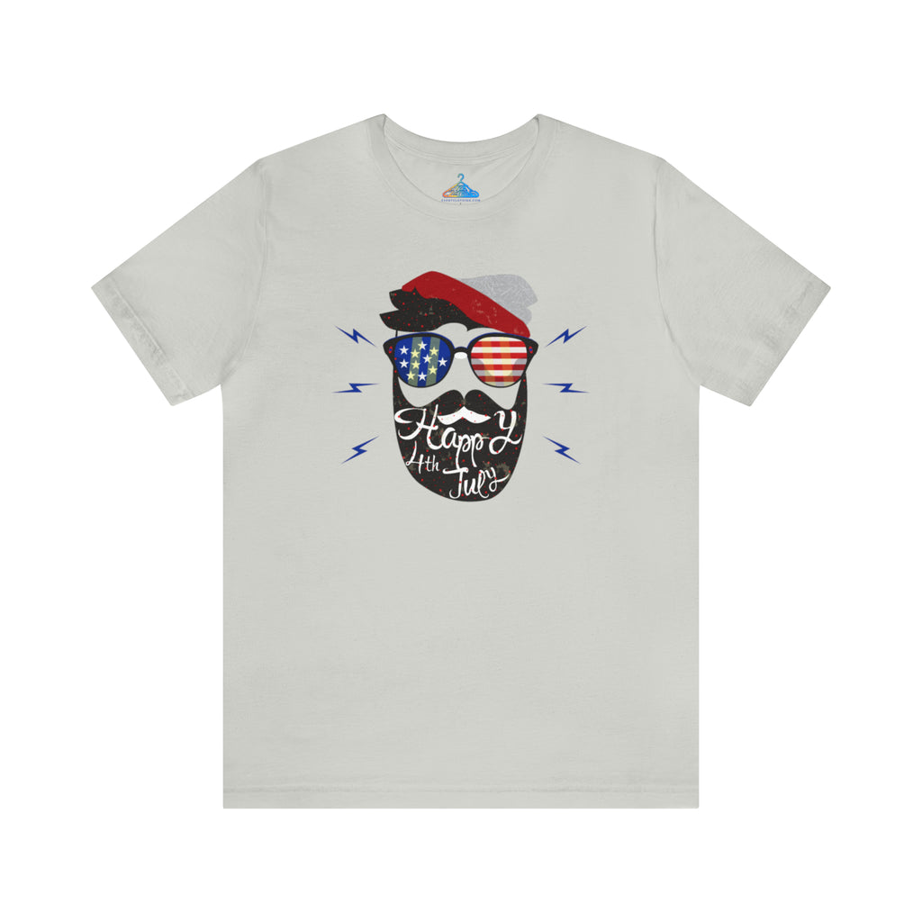 Happy Fourth of July Bearded Man T-Shirt - Eventclothing.com