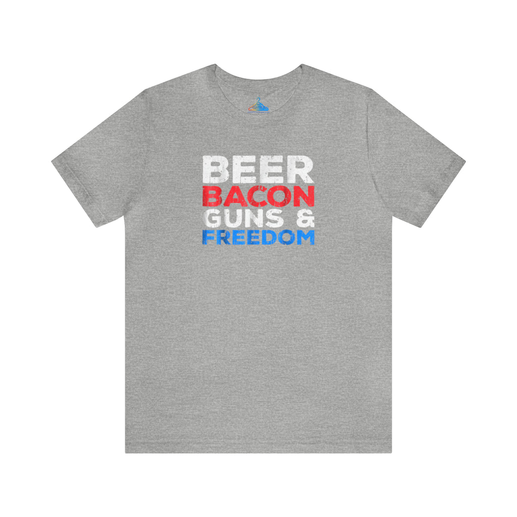 Beer Bacon Guns And Freedom T-Shirt - Eventclothing.com