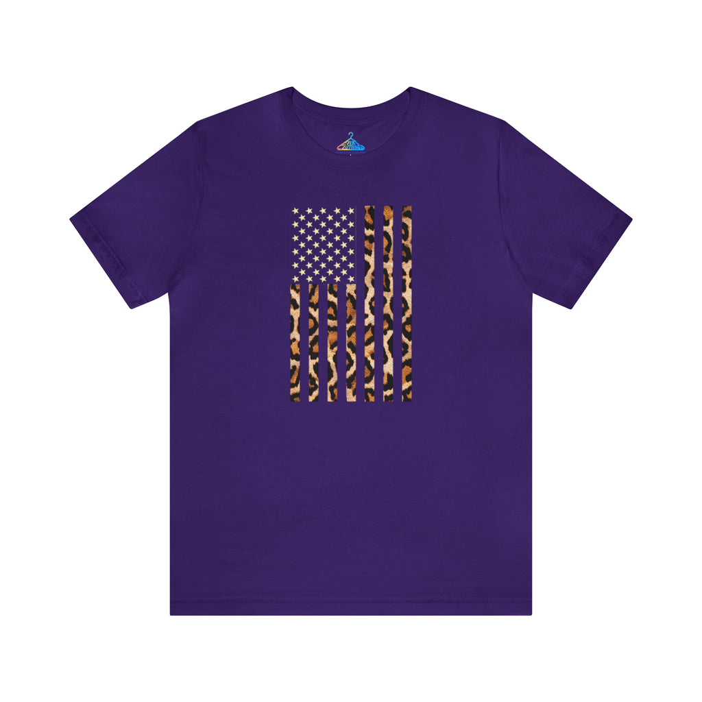 Leopard USA Flag T-Shirt - Eventclothing.com