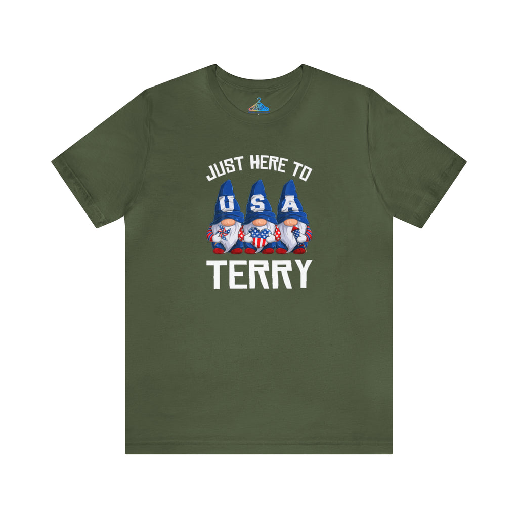 Just Here to Terry T-Shirt - Eventclothing.com