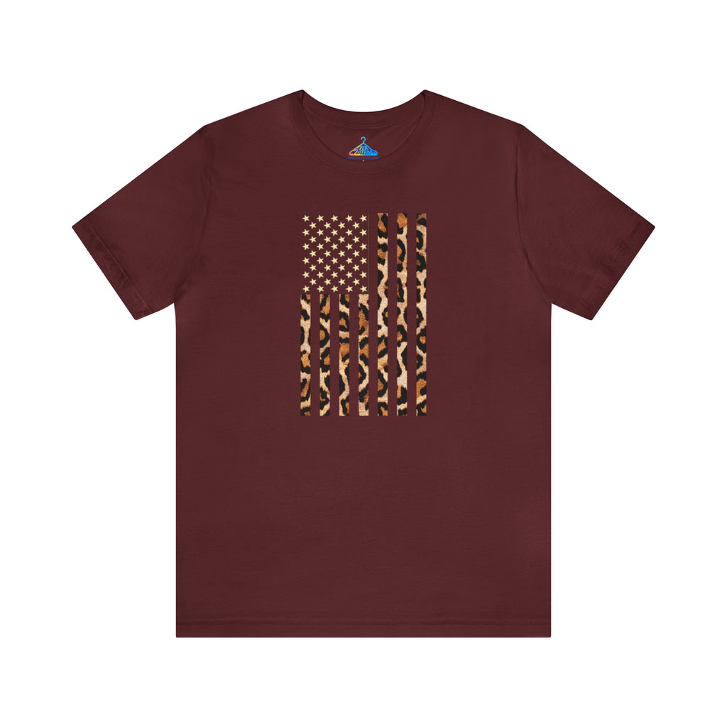 Leopard USA Flag T-Shirt - Eventclothing.com