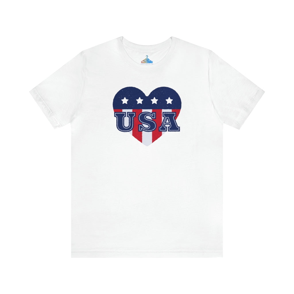 USA Heart Fourth of July T-Shirt - Eventclothing.com