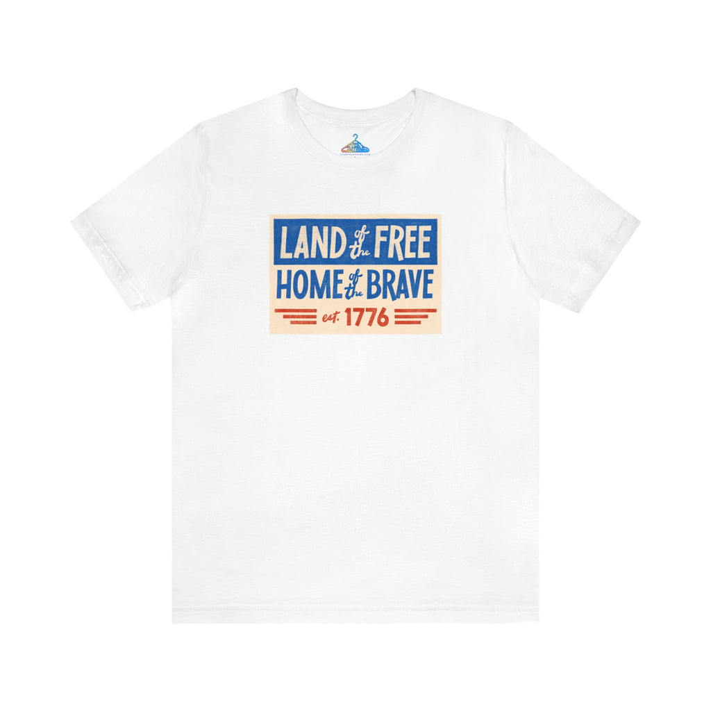 Land Of The Free Home Of The Brave T-Shirt - Eventclothing.com