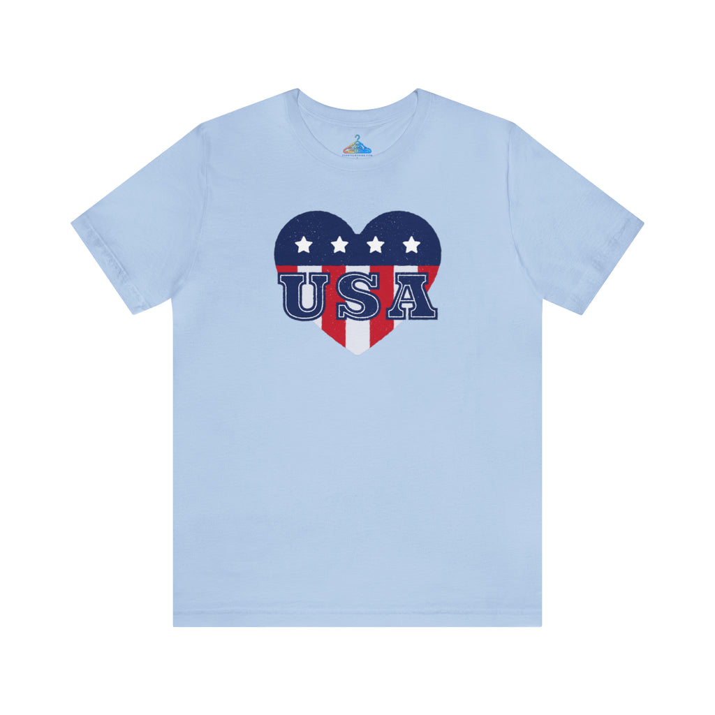 USA Heart Fourth of July T-Shirt - Eventclothing.com