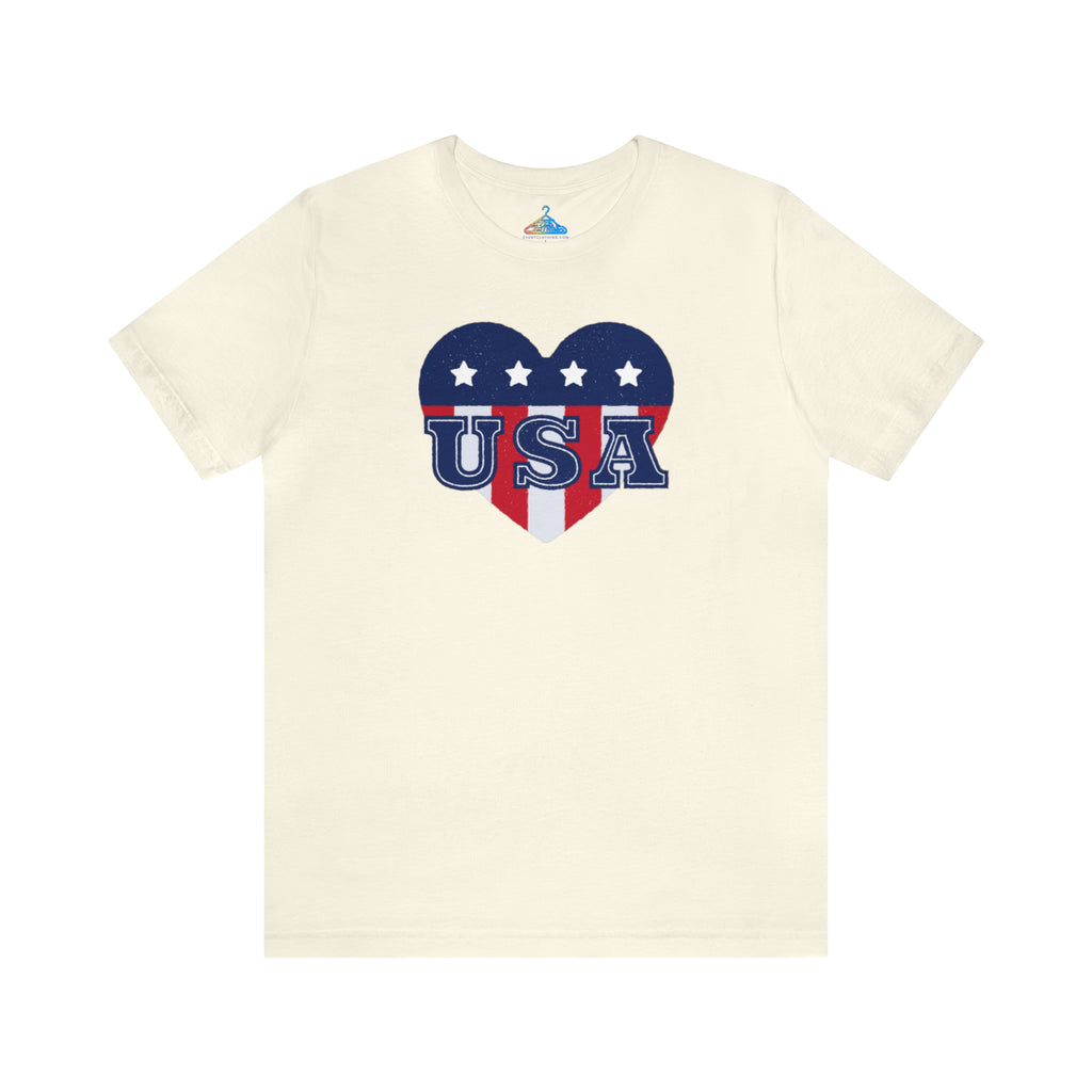 USA Heart Fourth of July T-Shirt - Eventclothing.com