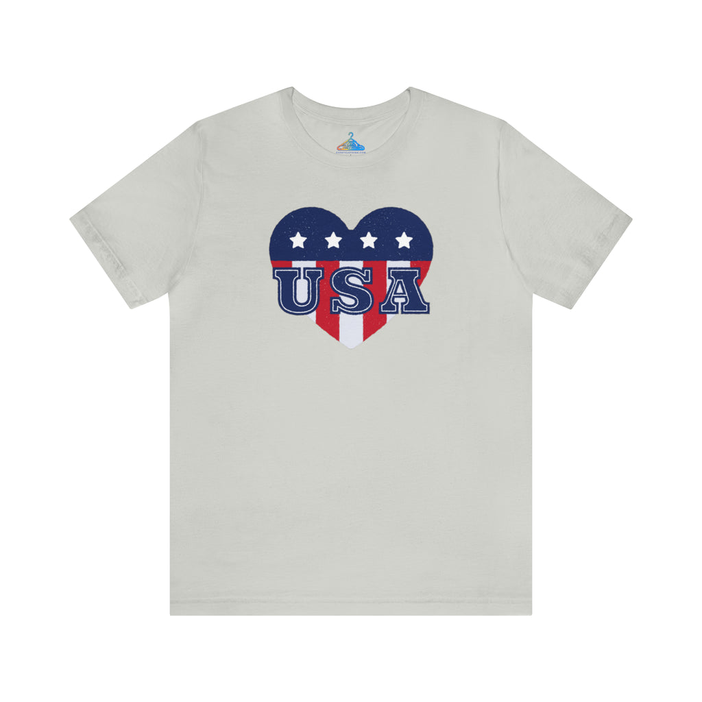 USA Heart Fourth of July T-Shirt - Eventclothing.com