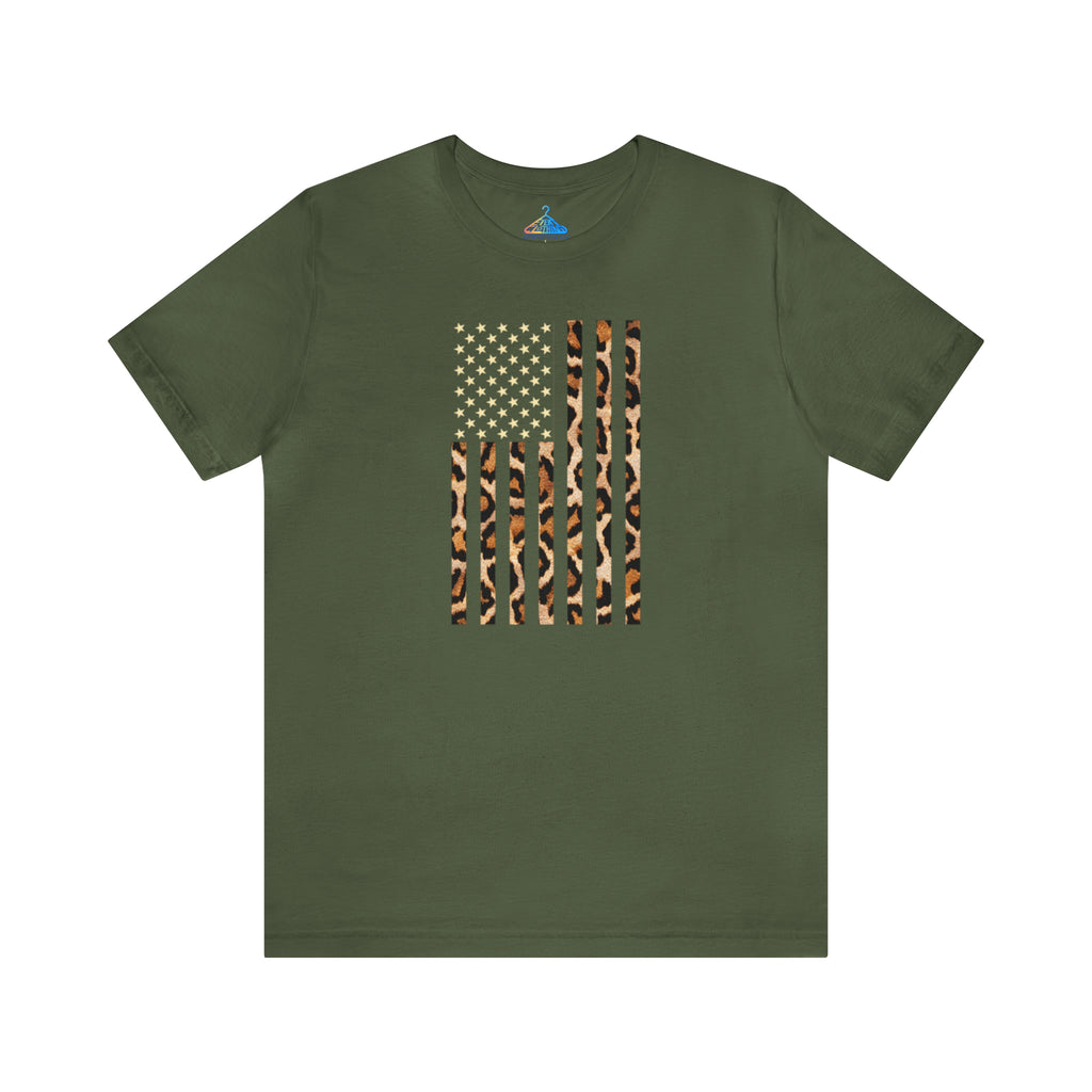 Leopard USA Flag T-Shirt - Eventclothing.com