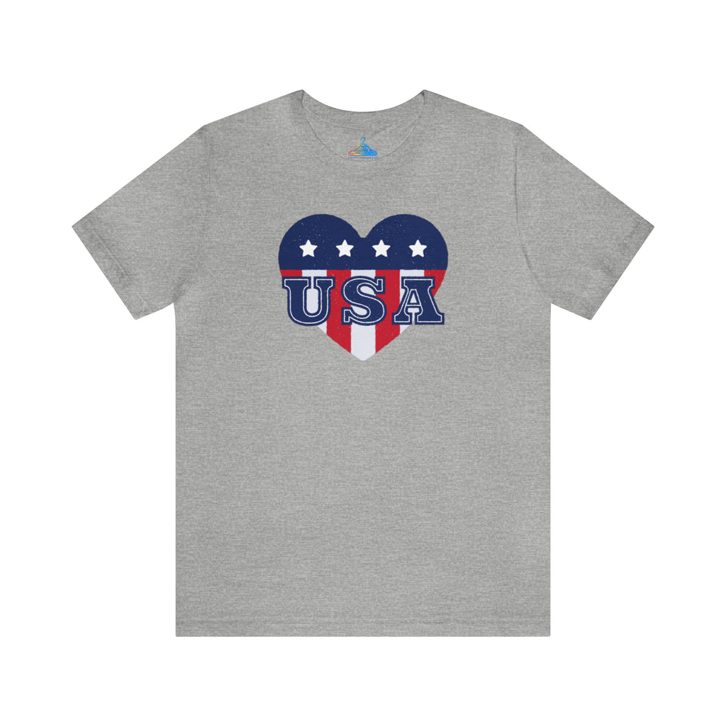 USA Heart Fourth of July T-Shirt - Eventclothing.com