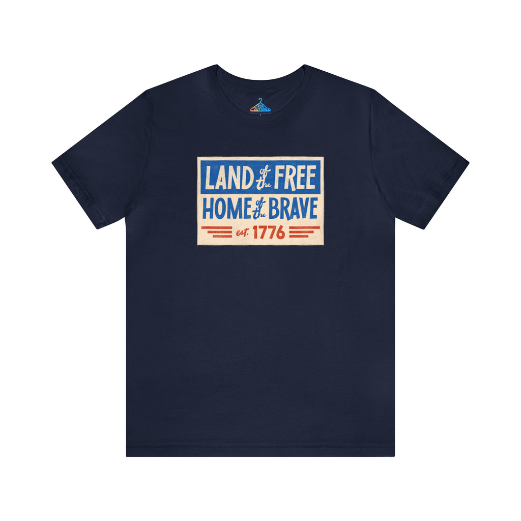 Land Of The Free Home Of The Brave T-Shirt - Eventclothing.com