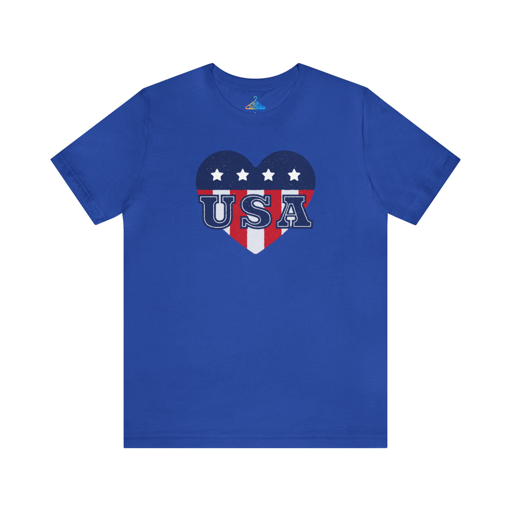 USA Heart Fourth of July T-Shirt - Eventclothing.com