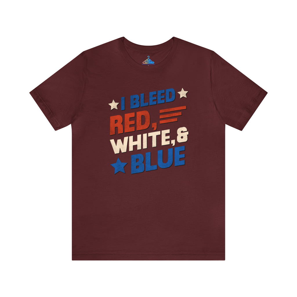 I Bleed Red White and Blue T-Shirt - Eventclothing.com