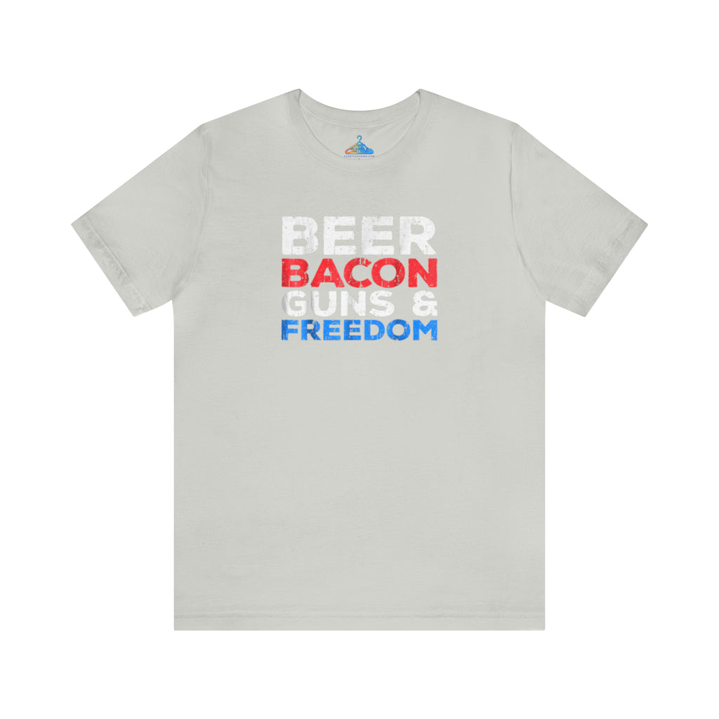 Beer Bacon Guns And Freedom T-Shirt - Eventclothing.com