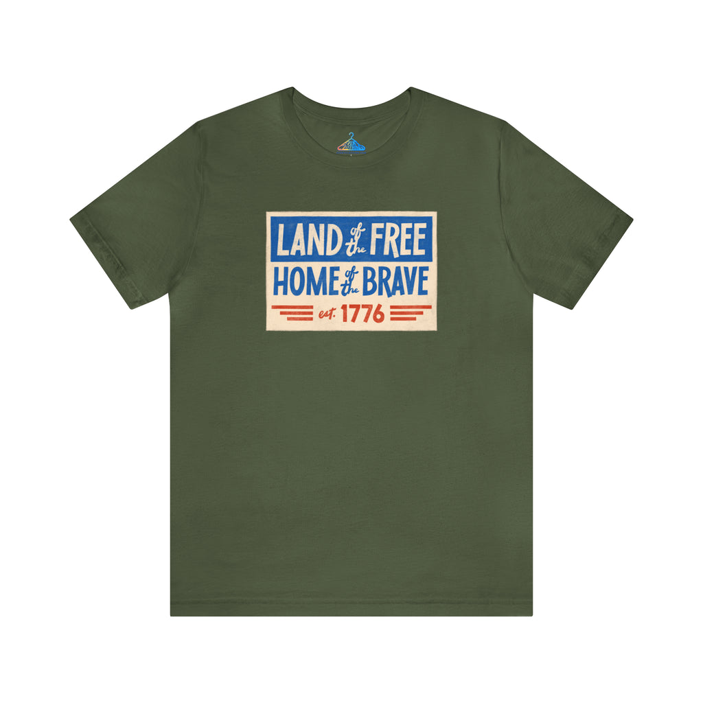 Land Of The Free Home Of The Brave T-Shirt - Eventclothing.com