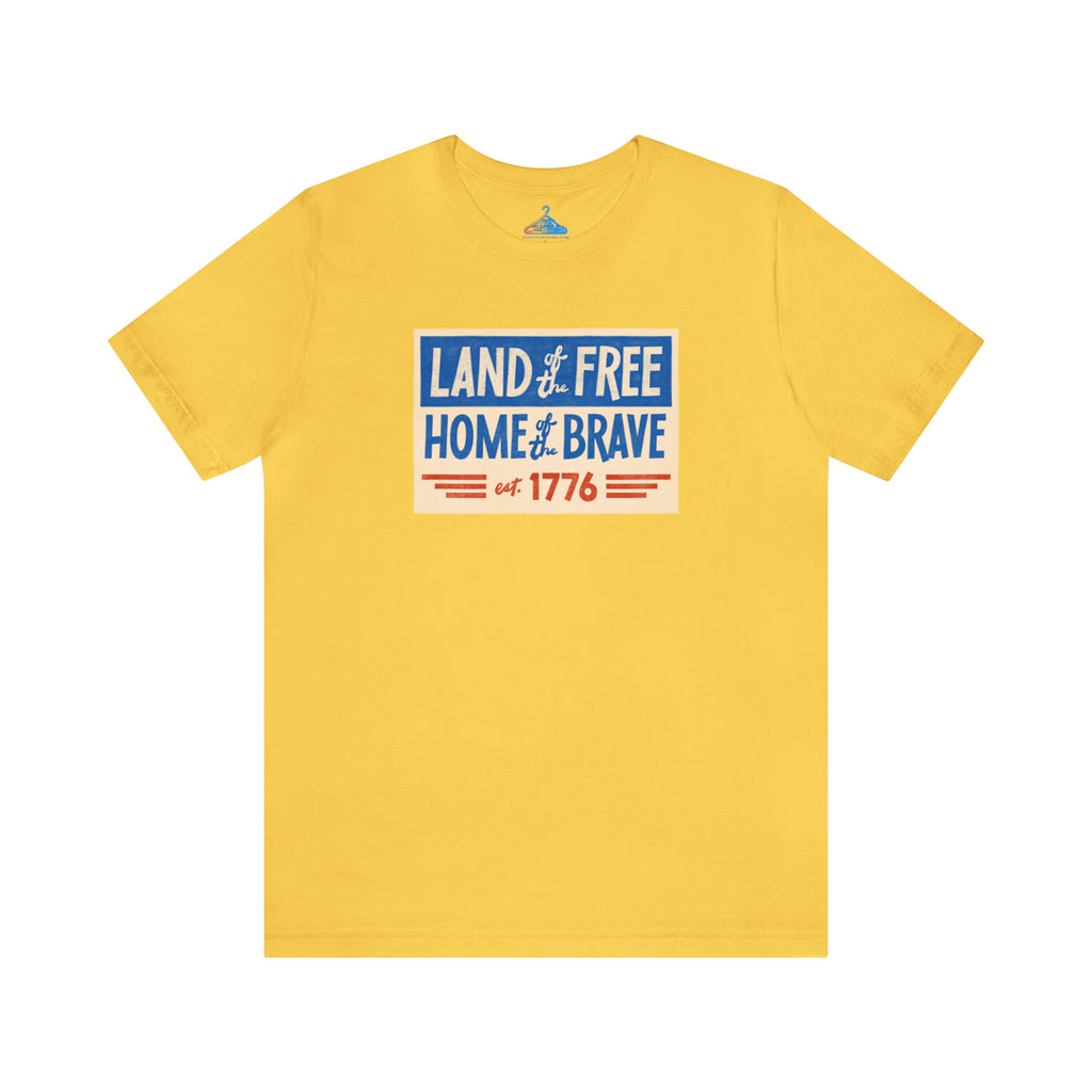 Land Of The Free Home Of The Brave T-Shirt - Eventclothing.com