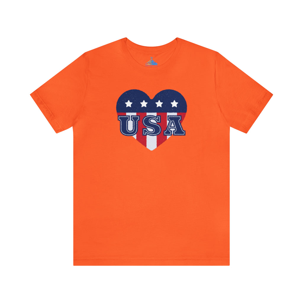 USA Heart Fourth of July T-Shirt - Eventclothing.com